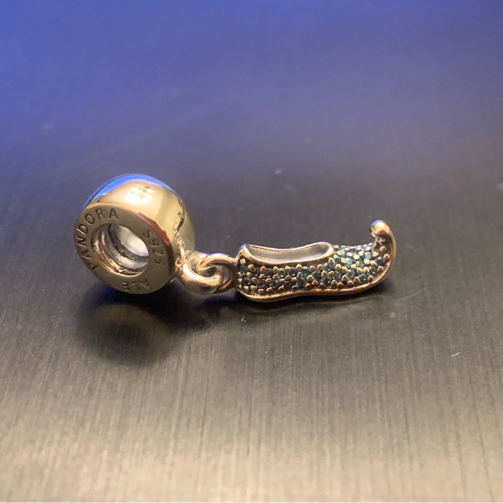 Authentic Pandora Disney Aladdin Slipper/Shoe Dangle Charm